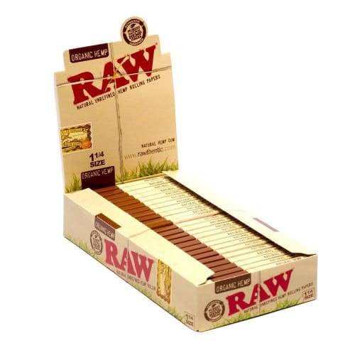 RAW Authentic Hemp Organic 1 1/4 Size Rolling Papers